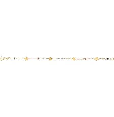[KDGP.900] PULSERA ESTRELLAS 3C 18CM 10K - KDGP.900