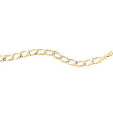 [KDGP.904] PULSERA ESLABON ANCHO RD 21CM10K - KDGP.904
