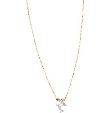 [KDGGT.914] GARGANTILLA AROS DELFIN 45CM 10K - KDGGT.914