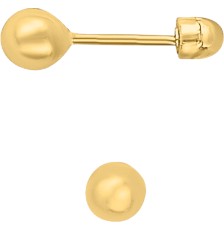 [KDG14BQ.1007] BROQUEL BOLA #0 14K - KDG14BQ.1007