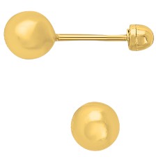 [KDG14BQ.1008] BROQUEL BOLA #1 14K - KDG14BQ.1008