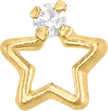 [KDG14BQ.1017] BROQUEL ESTRELLA FIGURA 14K - KDG14BQ.1017