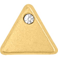 [KDG14BQ.1022] BROQUEL TRIANGULO 14K - KDG14BQ.1022