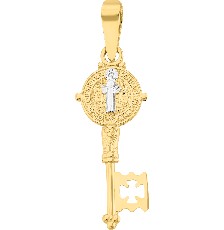 [KDG14M.1036] DIJE SAN BENITO LLAVE 14K - KDG14M.1036