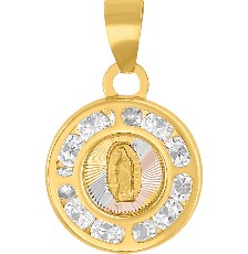 [KDG14M.1039] MEDALLA MINI GUADALUPE 14K - KDG14M.1039