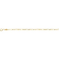 [KDG14ESC.1055] PULSERA 3X1 050 PLANA 14CM 14K - KDG14ESC.1055