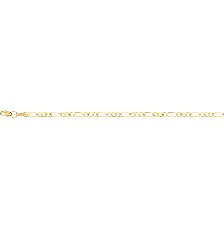 [KDG14ESC.1059] PULSERA 3X1 080 PLANA 18CM 14K - KDG14ESC.1059