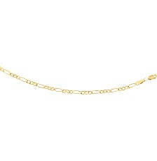 [KDG14ESC.1062] PULSERA 3X1 PLANA 100 21CM 14K - KDG14ESC.1062