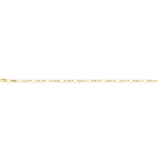 [KDG14C.1067] CADENA 3X1 080 PLANA 55CM 14K - KDG14C.1067