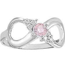 [KDSIR.4e] ANILLO INFINITO NIÑA ROSA .925 - KDSIR.4e