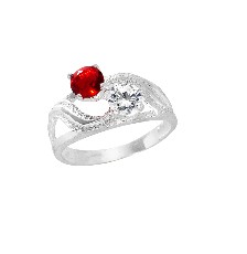 [KDSIR.45e] ANILLO TU Y YO ONDAS .925 - KDSIR.45e