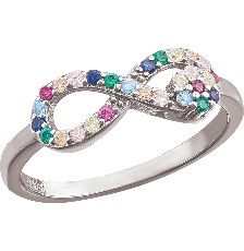 [KDSIR.52e] ANILLO INFINITO COCTEL .925 - KDSIR.52e