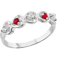 [KDSIR.62e] ANILLO CORAZONES CHURUMBELA .925 - KDSIR.62e