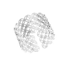 [KDSIR.77e] ANILLO ABIERTO TREBOL .925 - KDSIR.77e