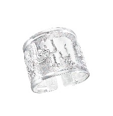 [KDSIR.80d] ANILLO ABIERTO DE LA SUERTE .925 - KDSIR.80d
