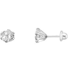 [KDSIBQ.142p] BROQUEL RECTO 4MM .925 - KDSIBQ.142p