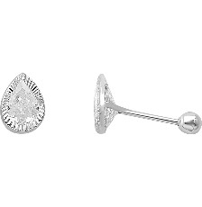 [KDSIBQ.166p] BROQUEL GOTA 5X7 DIAMANTADO .925 - KDSIBQ.166p