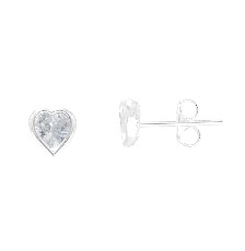 [KDSIBQ.169p] BROQUEL CORAZON BISEL 5X5 .925 - KDSIBQ.169p