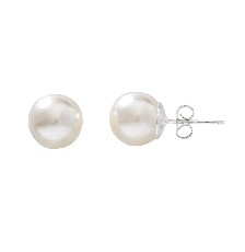 [KDSIBQ.177p] BROQUEL PERLA 10MM  .925 - KDSIBQ.177p