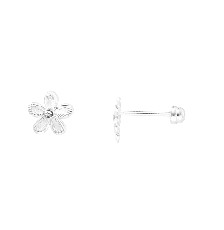 [KDSIBQ.187p] BROQUEL FLORECITA 5 PETALOS DIAM .925 - KDSIBQ.187p