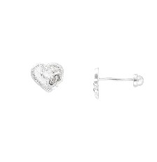 [KDSIBQ.191p] BROQUEL CORA HERRRADURA DIAM .925 - KDSIBQ.191p