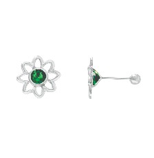 [KDSIBQ.198p] BROQUEL SOL CIRC VERDE .925 - KDSIBQ.198p