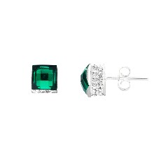 [KDSIBQ.203p] BROQUEL CUADRO TORRE VERDE .925 - KDSIBQ.203p