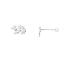 [KDSIBQ.211p] BROQUEL TORTUGUITA DIAM .925 - KDSIBQ.211p