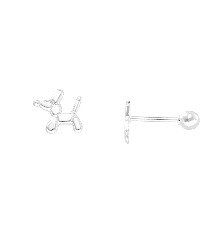 [KDSIBQ.216p] BROQUEL PERRITO GLOBO .925 - KDSIBQ.216p