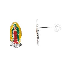 [KDSIBQ.241p] BROQUEL VIRGEN GPE ESMALTADA .925 - KDSIBQ.241p
