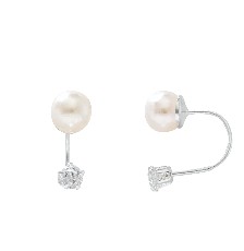 [KDSIBQ.251p] BROQUEL PERLA CURVO 6MM .925 - KDSIBQ.251p