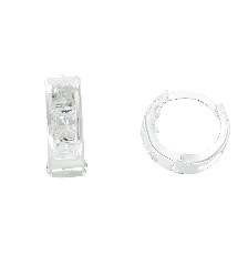 [KDSIE.271d] HUGGIE CIRCONIA REDONDA .925 - KDSIE.271d