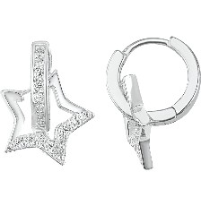 [KDSIE.273e] HUGGIE MINI ESTRELLA CIRC .925 - KDSIE.273e