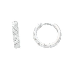 [KDSIE.278e] HUGGIE LINEAS DIAGONALES CIRCS .925 - KDSIE.278e