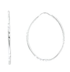 [KDSIE.305d] ARRACADA OVAL GRABADO A MANO .925 - KDSIE.305d