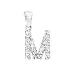 [KDSID.390p] DIJE INICIAL MINI "M" .925 - KDSID.390p