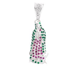 [KDSID.449e] DIJE VIRGEN CIRCS COLORES .925 - KDSID.449e