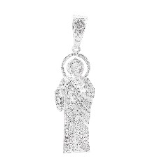 [KDSID.458e] DIJE S.JUDAS GRANDE  CIRCONIAS .925 - KDSID.458e