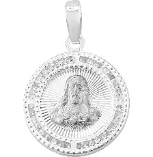 [KDSIM.518d] MEDALLA SGDO CORA RAYOS CZ .925 - KDSIM.518d