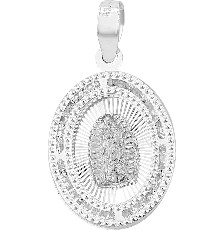 [KDSIM.521d] MEDALLA GPE OVAL RAYOS CZ .925 - KDSIM.521d