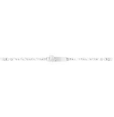[KDSIESC.536d] ESCLAVA PLACA TREN 3X1 14CM .925 - KDSIESC.536d