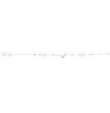 [KDSIP.584e] PULSERA TRIPLE CORAZON LISO 18CM .925 - KDSIP.584e