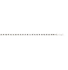 [KDSIP.598d] PULSERA ESTRELLA NEGRA 19CM .925 - KDSIP.598d