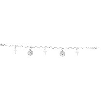 [KDSIP.600d] PULSERA CRUZ SAN BENITO 18CM .925 - KDSIP.600d