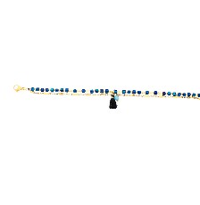 [KDSP.748p] PULSERA DOBLE CUADRO 18CM ACERO - KDSP.748p