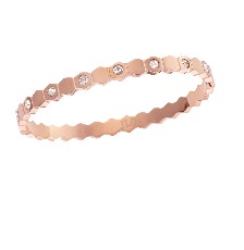 [KDSP.756p] BRAZALETE ROMBOS CIRC ROSA ACERO - KDSP.756p