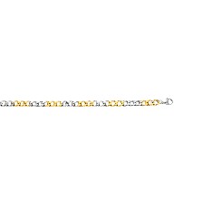 [KDSP.757p] PULSERA BARBADA BICOLOR 21CM ACERO - KDSP.757p