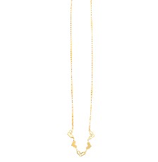 [KDSGT.761p] GARGANTILLA CORAZONES OVALES 45CM ACERO - KDSGT.761p