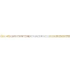 [KDPC.815p] CADENA VALENTINA 3COL 60CM CHAPA - KDPC.815p