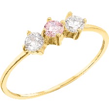 [KDGR.103] ANILLO NIÑA PAS-PRES-FUT 10K - KDGR.103